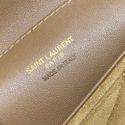 wholesale quality ysl bag 779430 gold suede